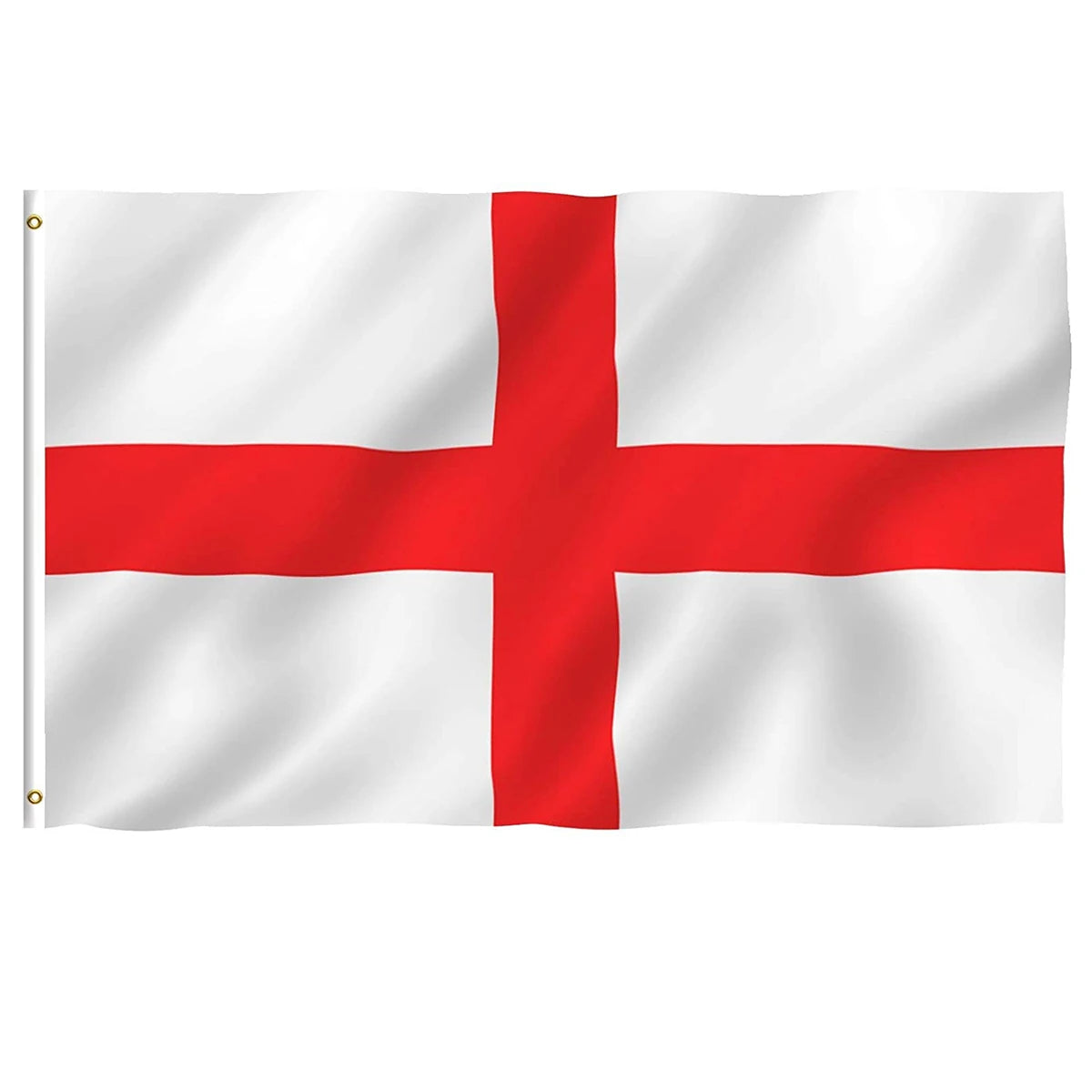 Stock Cheap 100%polyester 3*5ft Football Fans England Flag with Two Grommets