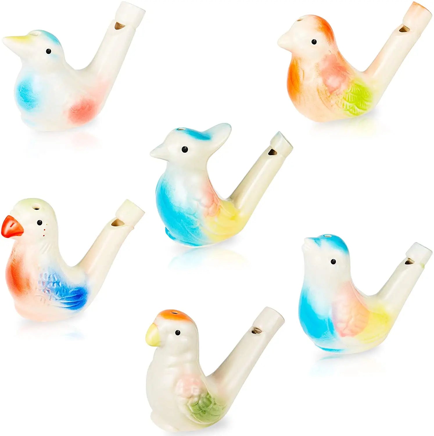 Bird Water Whistles Colorful Ceramic Bird Whistles Toys for Kids Birthday Gift Easter Gift