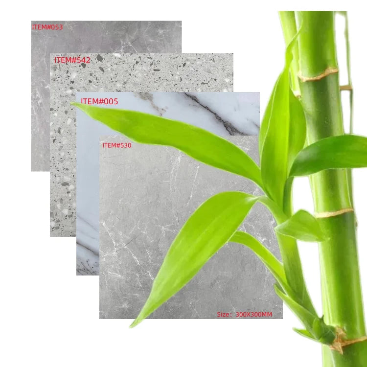 300X 300mm 12X12 Inch Stone Pattern Design  Plastic  Pvc Vinyl Flooring Floor Tiles