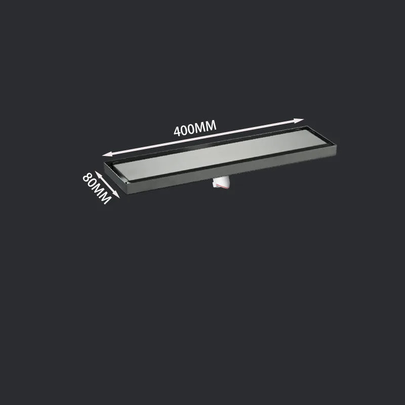 Insect Proof Linear Long Floor Drain Anti Odor Rectangular Stainless Steel 500MM Bathroom Shower Drain