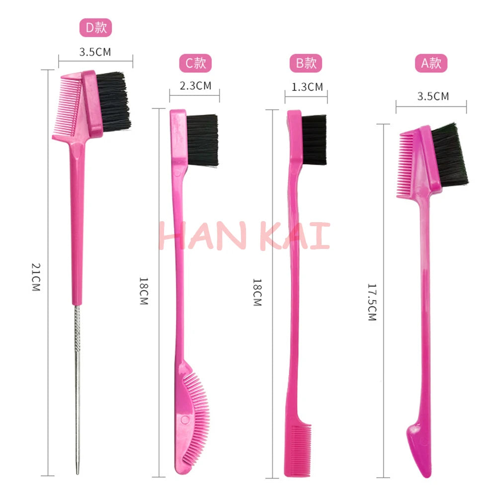 Wholesale Edge Control Brush Double Sided Control Hair Rat Tail Brush Edge Brush Barber Tools