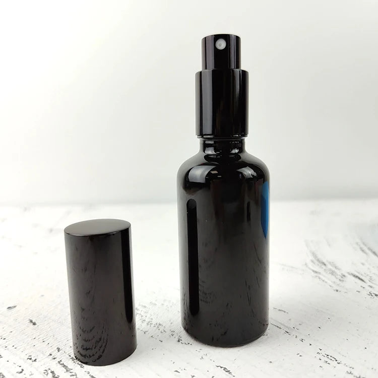 5 10 15 20 30 50 60 100 ml Empty Essential Hemp Oil Dark Violet Cosmetic Glass Bottles with Dropper for Eye Drops Food Grade