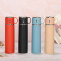 500ml Business Office Double-layer Stainless Steel Vacuum Thermos Bottle with One Cover and Two Uses