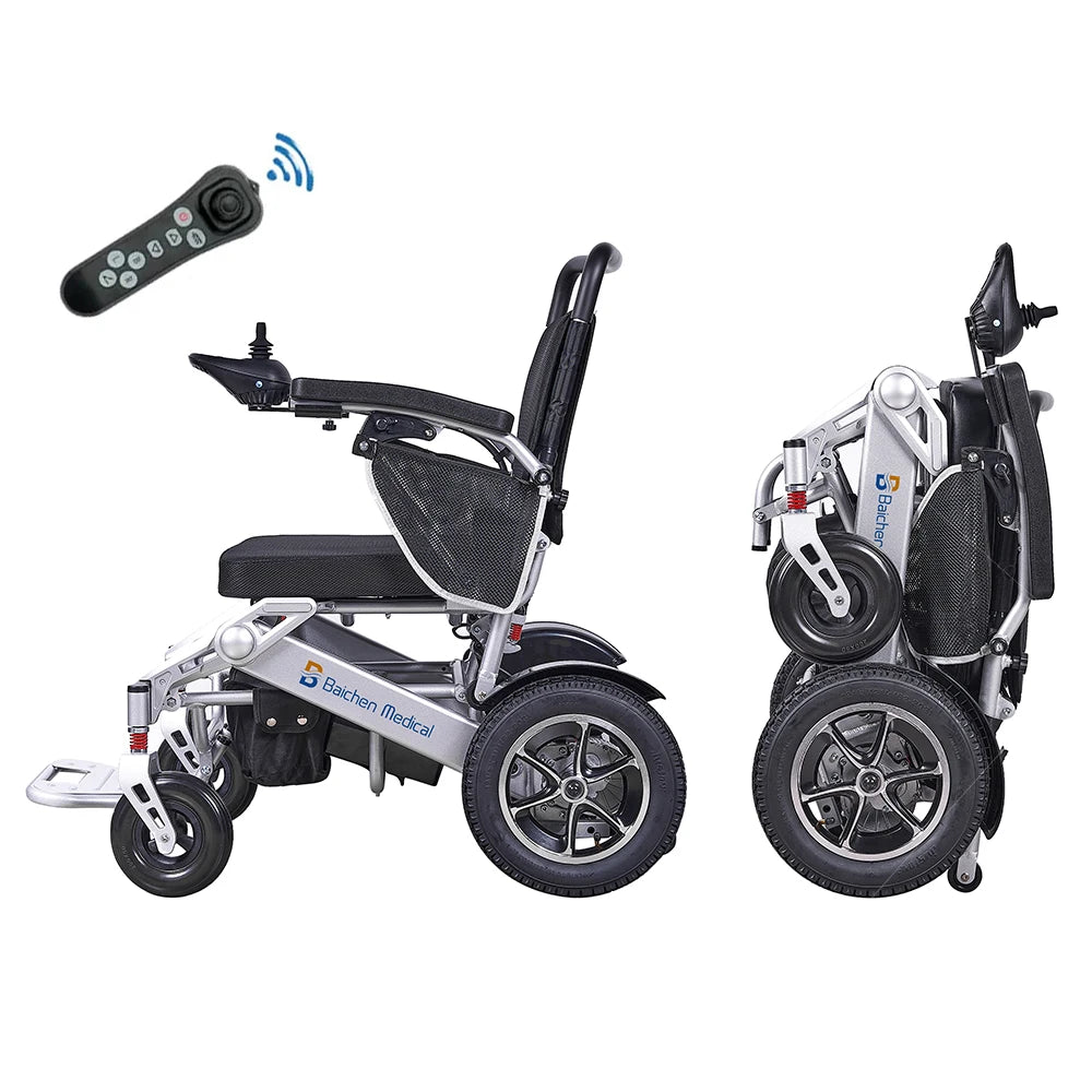 EA9000F Newest LCD Joystick Wireless Remote Control Electric Lightweight Wheelchair Motorized Orthopedic Wheelchairs