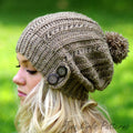 Beanie Hat Knitted Skull Cap Warm Winter Beanie Cap Knit Ski Hat for Women and Girls