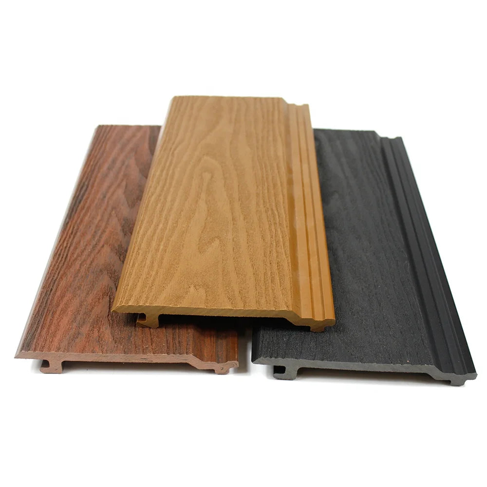 External Wood Grain Composite WPC Exterior Wall Panel Outdoor Exterior Waterproof Wall Panel Cladding