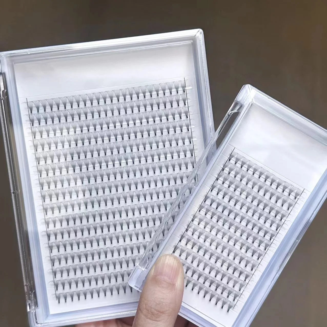 XXL Premade Fans Volume Eyelashes Extension 8mm-15mm Length 0.07mm Thickness 5D-6D Korean PBT Fibers 16 Big Rows