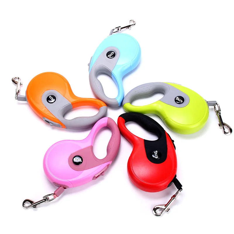 Nylon Retractable Rope ABS Plastic Telescopic Retractable Dog Leash Walking Lead