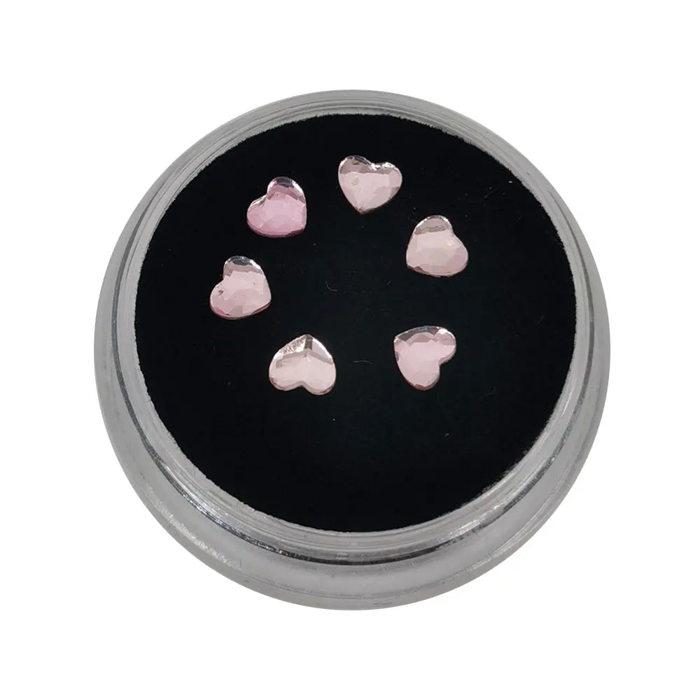 Stock Multi-Purpose Teeth Whitening Accessories Love Shape Crystal Jewelry Gems Flatback Style for Beauty Salons Home Use Sandra