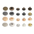 Factory Outlet Custom Black Silver Gold Brass Round Metal Snap Button for Clothing Leather Handbag