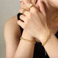 Custom Luxury Designer Personality Star Heart Shaped Chinese Knot Chain Jewelry Set 2 Pieces Necklace Bracelet