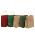 Custom Logo Biodegradable Kraft Paper Bag for Tea Clothing Gift&Shopping Use Recycl Portable Packaging Bag Retail Packing