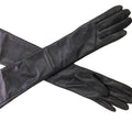 Sample Support Long Sleeve Black Fashion Gloves Women Ladies Opera Leather Gloves PU Daily Party Scenes Winter Sheepskin