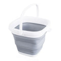 Square TPR Foldable Bucket Folding Bucket 10L Collapsible Plastic Water Bucket for Outdoor Fishing