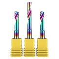 HUHAO Milling Cutter Wood Aluminum Tungsten Steel Cnc Router Bits Single Flute Spiral Milling Cutter