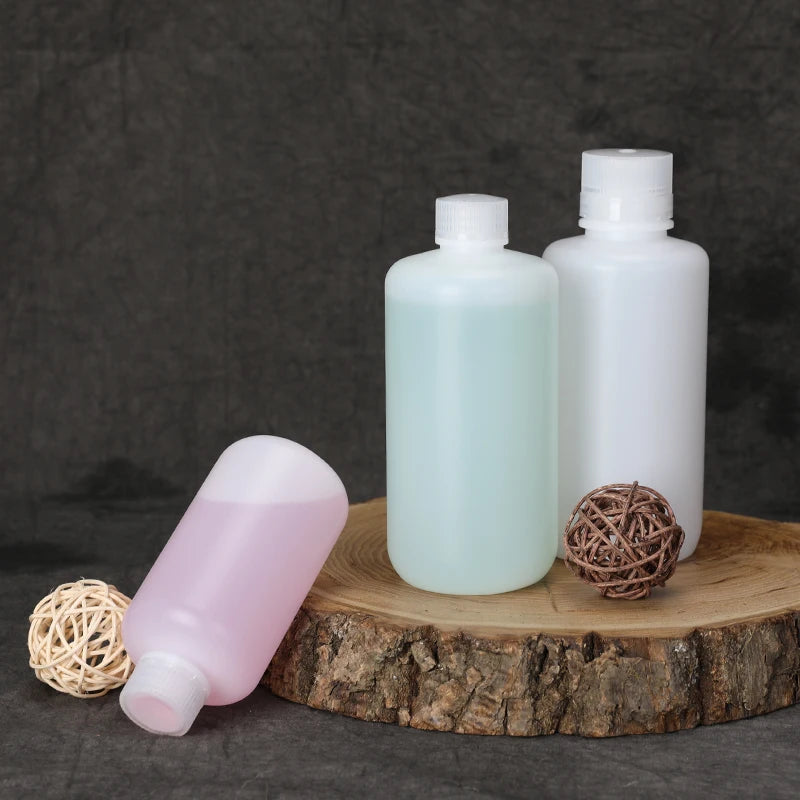 10ml ~ 1000ml Plastic Jar Narrow-mouth Reagent Bottle for Medicine Lab and Hospital Scaled
