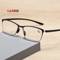 Cango Men's Retro Black PC Anti-blue Light Sunglasses Comfortable Photochromic Wholesale Glasses