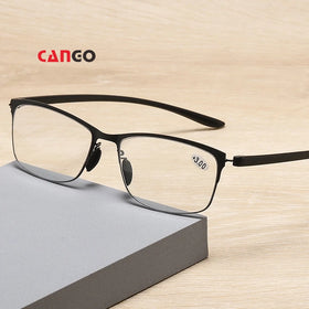 Cango Men's Retro Black PC Anti-blue Light Sunglasses Comfortable Photochromic Wholesale Glasses