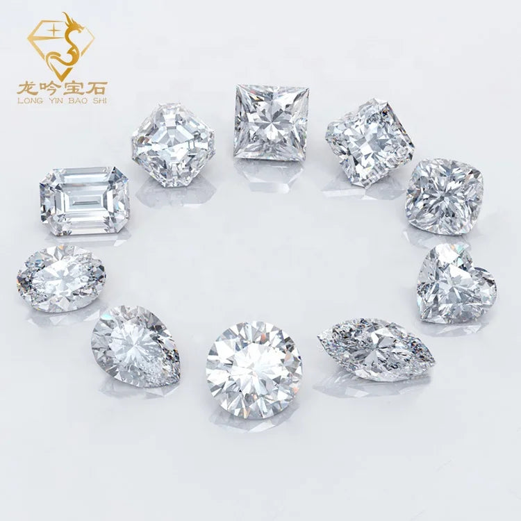 Factory Price Loose Gemstones Rectangular Pagoda White Zirconia Cubic 5a Cubic Zirconia Cz Stone