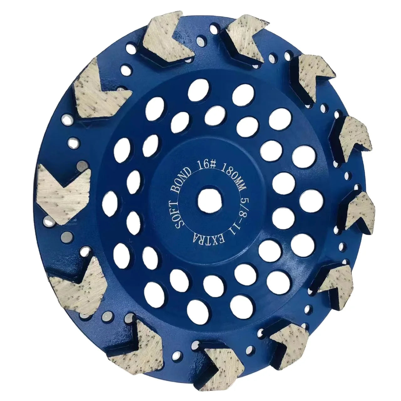 7'' 180 mm Diamond Arrow tooth wheel floor grinding cup Wheels