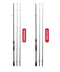 Wholesale 1.8m 2.1m 2.4m Bass Fishing MH/H 2 Rod Tips Carbon Fiber Spinning Baitcasting Fishing Rods