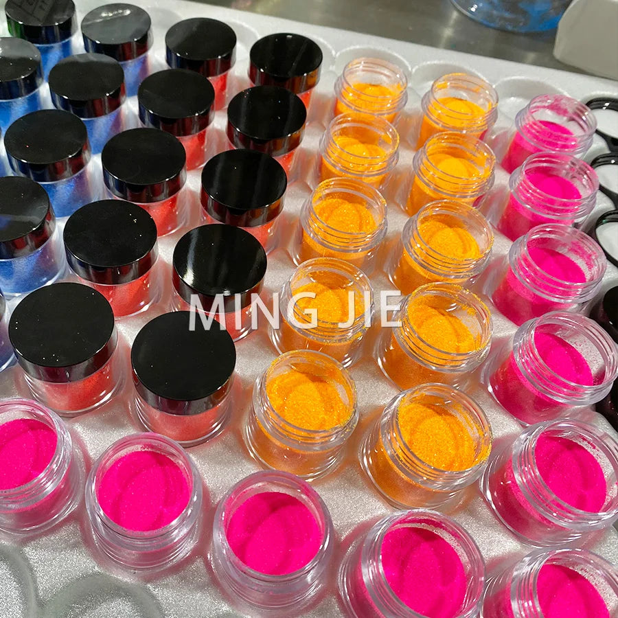 Wholesale 10g PET Bottle Mix Powder Glitter Bulk Cosmetic Body Nail Glitters Nail Art Polish