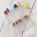 LZ Pack Stock 100pcs 2021 Clear 10ml Lip Gloss Containers Custom Logo Gold Lip Gloss Squeeze Tube With Stoppers