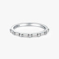 Ailmay Fashion 925 Sterling Silver Classic Stackable Clear Zircon CZ Finger Rings for Women Fine Jewelry Valentine's Day GIFT