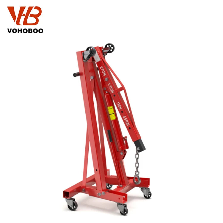 Hydraulic 3 Ton 2 Ton 1 Ton Foldable Shop Crane Mobile Engine Hoist Lifter Workshop Lift