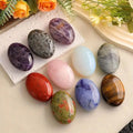 Healing Energy Natural Crystal Stone for SPA Beauty Massage Handcrafted Crystal Crafts Raw Semi-Precious Oval Soapstone
