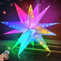 Nicro Factory Price Waterproof  Star Shape Led Light Bluetooth Compatible Remote Control Rgb Decorative Lighting Home Decoration