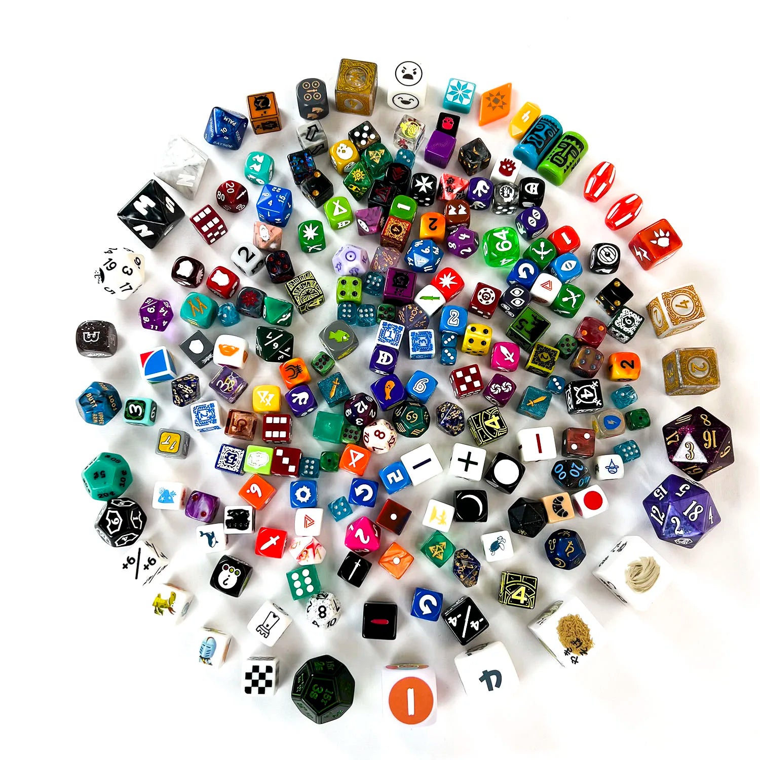 Custom Printed Dice Resin 6 Sides Board Dice Plastic 16mm 30mm 40mm D4 D6 D8 D10 D12 D20 Acrylic Story Dice DND for Board Game