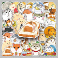 50PCS Factory Wholesale Cute Animal Patterns Fun Hamster Stickers Mobile Phone case Scooter Computer Desk Stickers