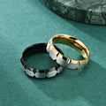 Hip-hop Rings for Men Punk 7mm Thin Hoop Finger Rings Goth Tungsten Carbide Polished Steel Gold Plated Thumb Men Ring Designs