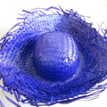 Beach Straw Hat Floral Trim Party Straw Hat Hawaiian Fancy Hat Mexican Fiesta Party Costume Props for Summer