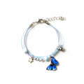 AA00545 Butterfly Star Pendant Adjustable Bracelet Couple Girlfriends Sisters Bracelet Jewelry Gift