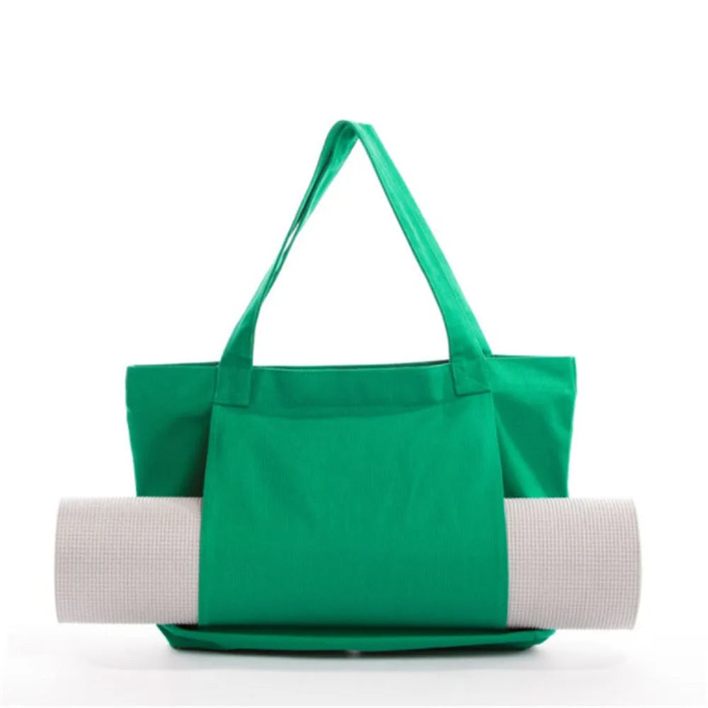 Factory Hot Sale Water Resistant Travel Duffle Custom Logo Canvas Mat Carry Bag Yoga Gym Bag With Manufacturer Price