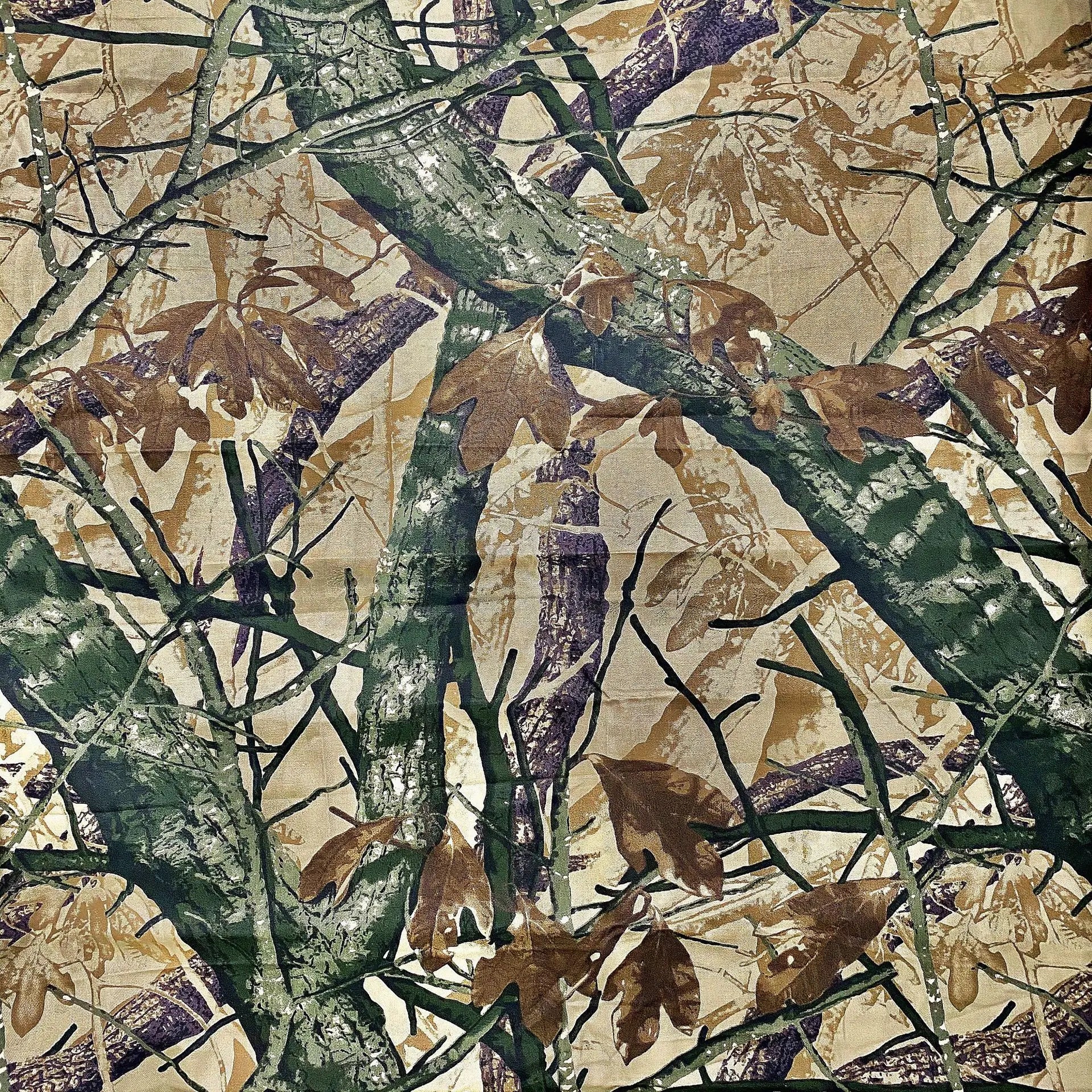 Heavyweight 260gsm Factory Cheap Price Tree Leaf Design Camouflage Canvas Fabric for Hunting Uniform Home Decor Craft Bag Boys