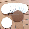 Customized 90MM Printing MDF Round Drink Coaster Blank Sublimation Wooden Coasters