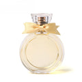 Custom Processing of Perfume Bottles Foreign Trade Export Circular Transparent Bayonet Spray Perfume Bottles Bow Glass Bottles