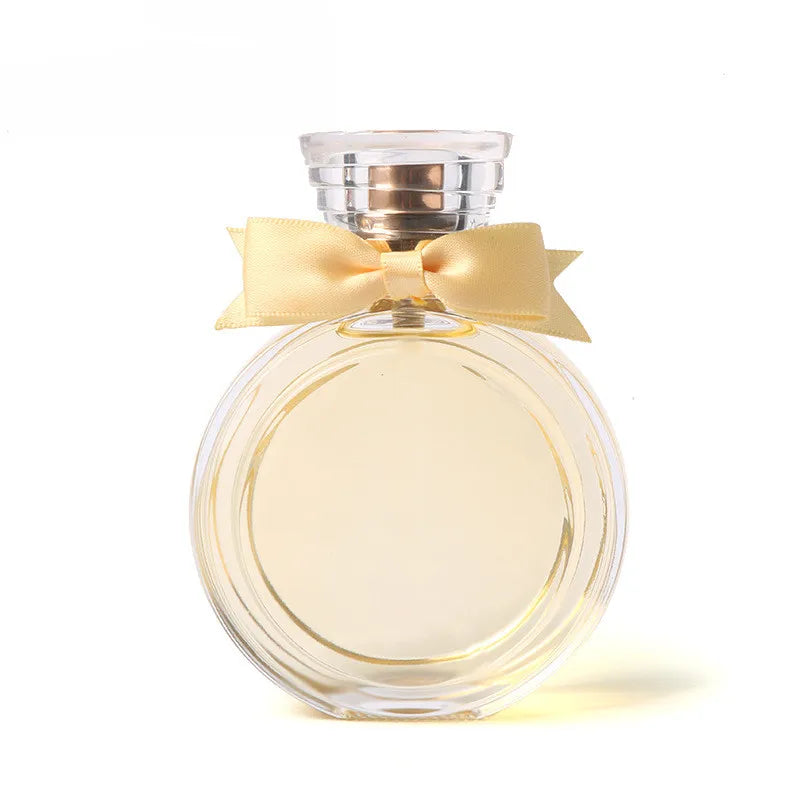 Custom Processing of Perfume Bottles Foreign Trade Export Circular Transparent Bayonet Spray Perfume Bottles Bow Glass Bottles