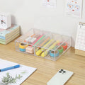 4 Layer Desktop Storage Box Transparent Dust Proof Sunglasses Plastic Organizers Display Box Stationery Drawer Storage Box