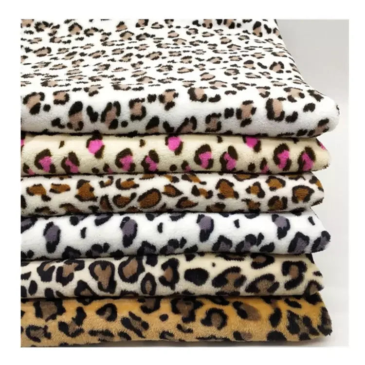 Leopard Print Blanket Hoodie Bedding Set 100% Polyester Thick Two-Sided Plain Design Eco-Friendly Sleepwear Girls Medium Weight