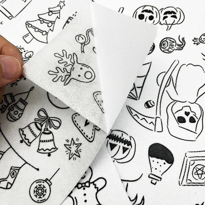 A4 Size Plain Cloth Water Soluble Wash Away Dissolve Embroidery Stabilizer Fabric Topping Backing Paper for Embroidery