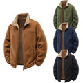 Wholesale Outdoor Warm Fleece Utility Bubble Coat Clothes Custom Winter Corduroy Puffer Jacket for Men