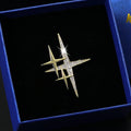 Elegant Zircon Stone Star Brooch Pin Women/Men Corsage Boutonniere Wedding Dress Accessories Hat Bag Suit Tie Pearl Main Stone