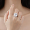 Classic Big Shiny Cubic Zircon Wedding Ring for Women Bridal Engagement Anniversary Ring Jewelry