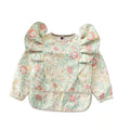 Waterproof PU Long Sleeve Baby Bibs with Pocket Adjustable Toddler Weaning Bib Baby Shower Gift