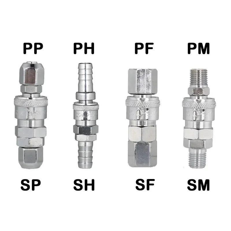 Air Coupler Quick-Connect Stainless Steel 304 316 SH PH SM PM SF PF