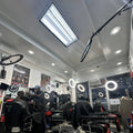 Barber Shop Led Wall Bracket Lamp 18 21 Inch Selfie Ring Light 360 Rotation with Stand Remote Control
